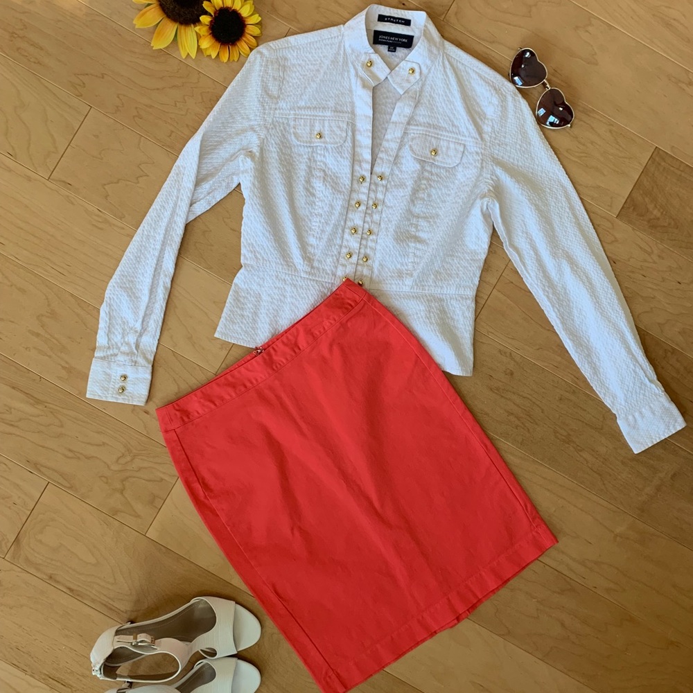 Old Navy straight skirt coral size 0